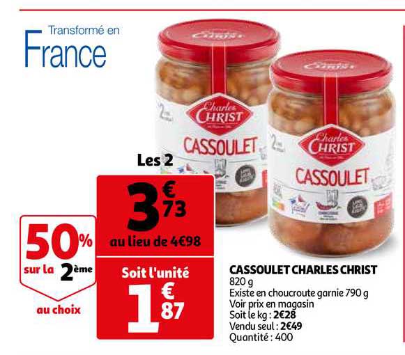 Cassoulet Charles Christ