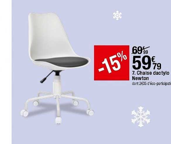 chaise dactylo newton