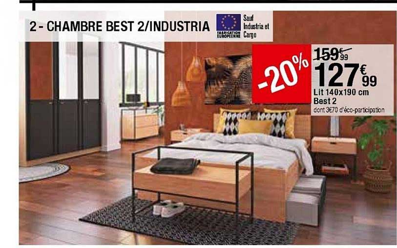 Chambre Best 2-industria : Lit 140 X 190 Cm Best 2