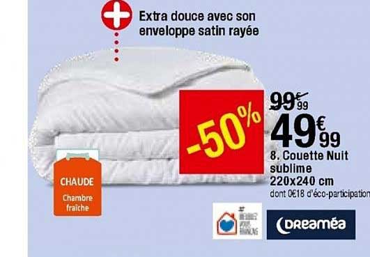 couette nuit sublime 220 x 240 cm