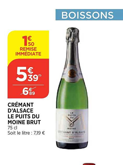 crémant d'alsace le puits du moine brut