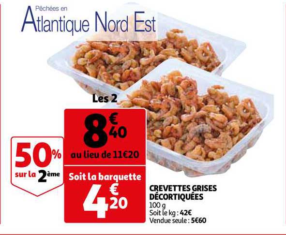 Crevettes Grises Décortiquées