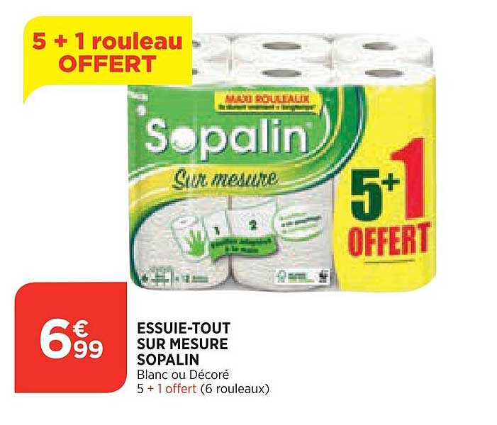 essuie-tout sur mesure sopalin
