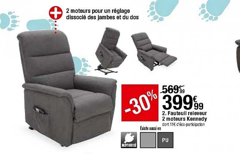 fauteuil releveur 2 moteurs kennedy