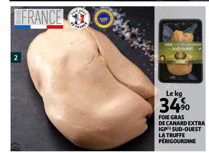 foie gras de canard extra igp sud-ouest la truffe périgourdine
