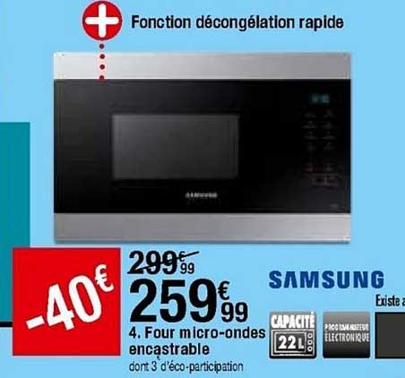 four micro-ondes encastrable samsung
