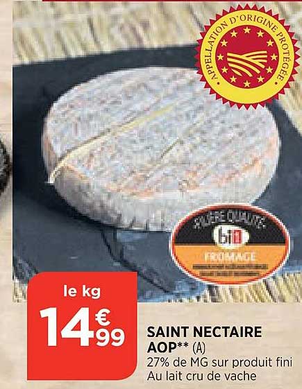 fromage saint nectaire aop
