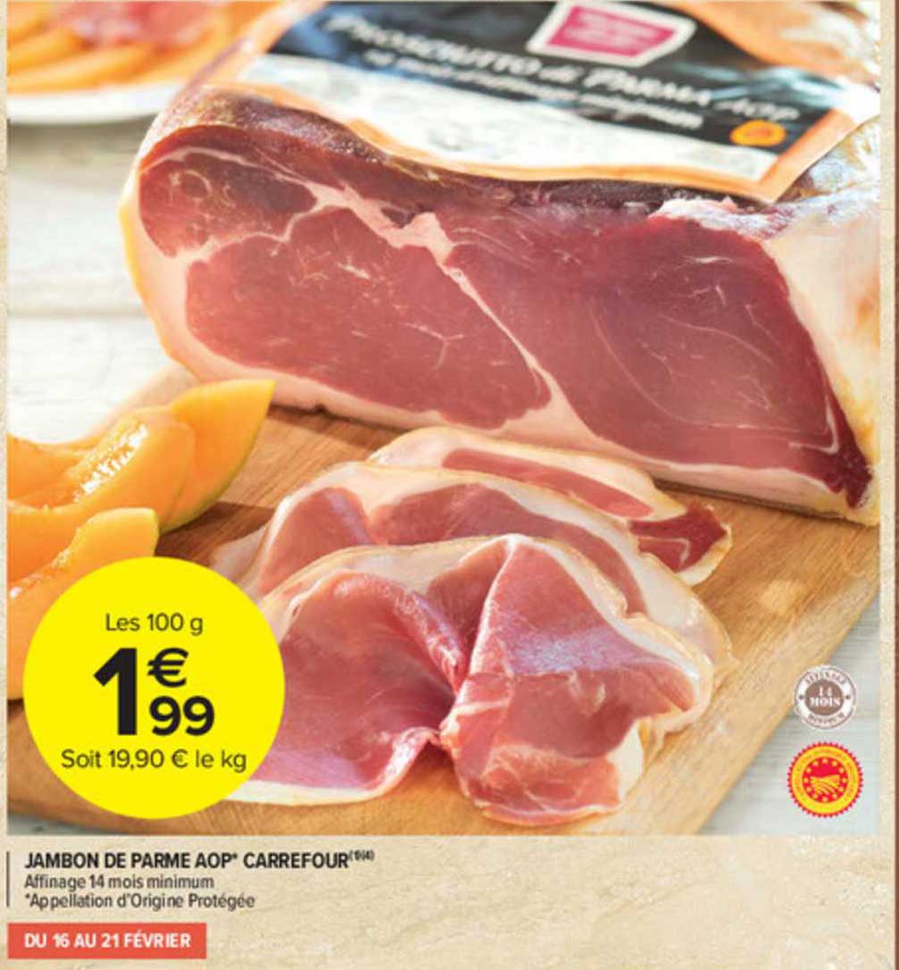 Jambon De Parme Aop Carrefour
