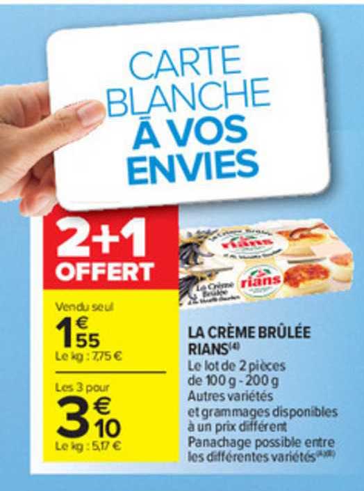 la crème brûlée rians