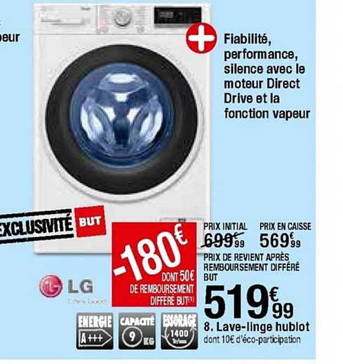lave-linge hublot lg