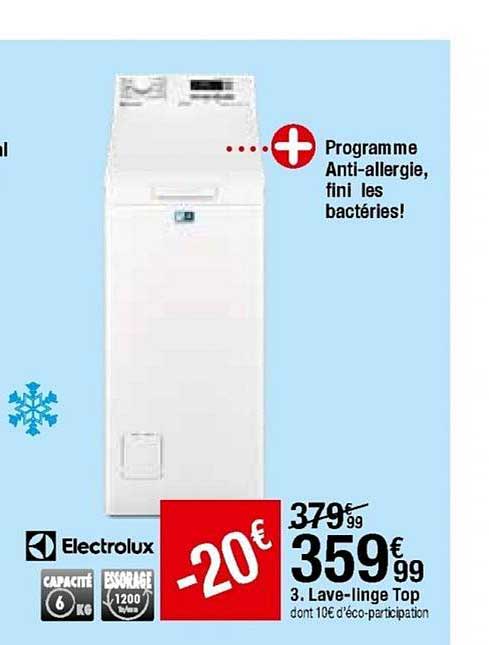 Lave-linge Top Electrolux