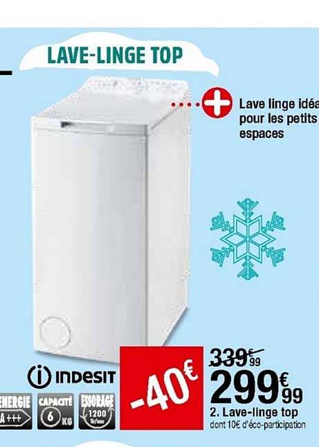 lave-linge top indesit