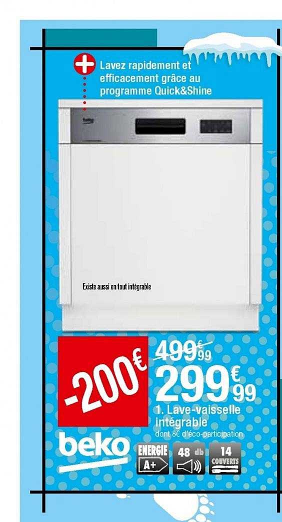 lave-vaisselle intégrable beko