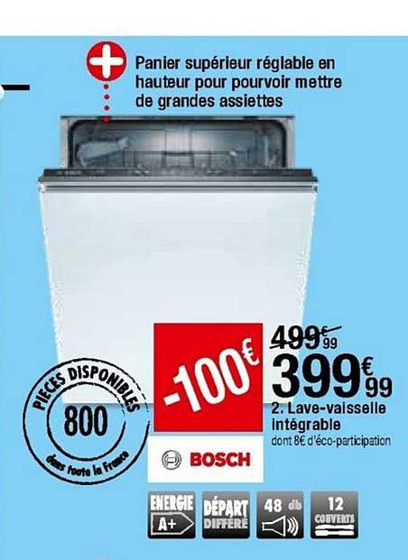 lave-vaisselle intégrable bosch