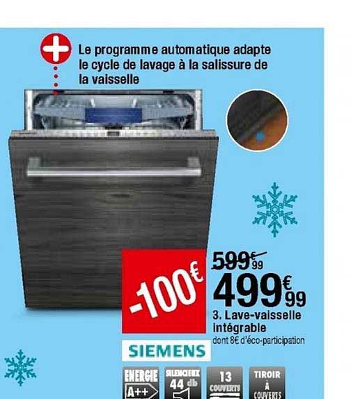 lave-vaisselle intégrable siemens