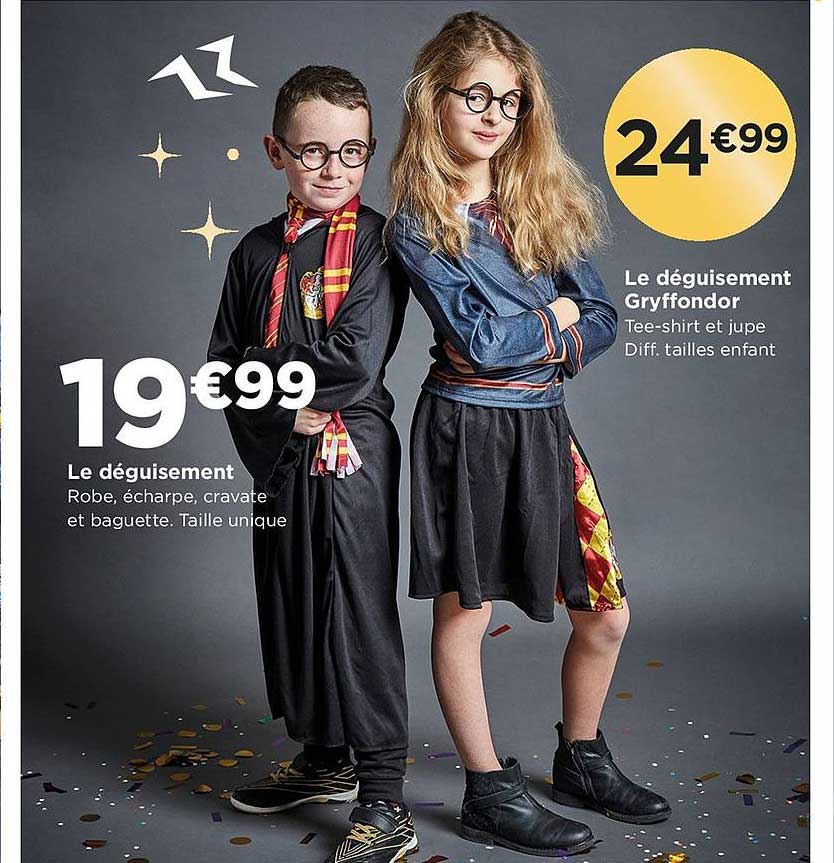 le déguisement gryffondor