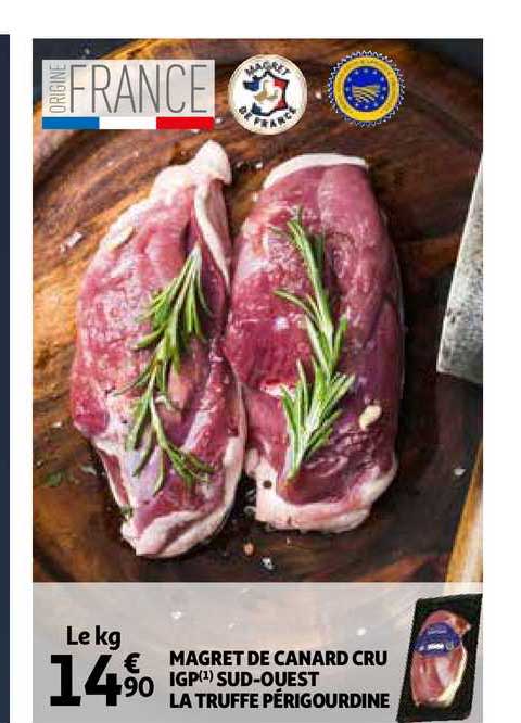 magret de canard cru igp sud-ouest la truffe périgourdine