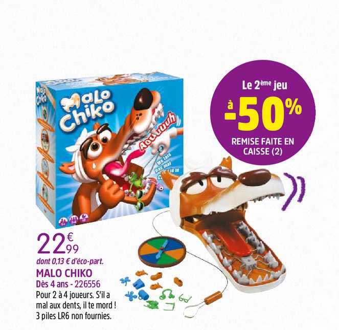 Malo Chiko Le 2ème Jeu à -50% Remise Faite En Caisse