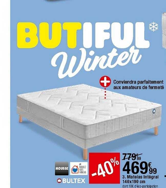 Matelas Intégral 140 X 190 Cm Bultex