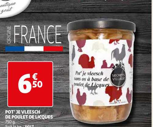 pot'je vleesch de poulet de licques
