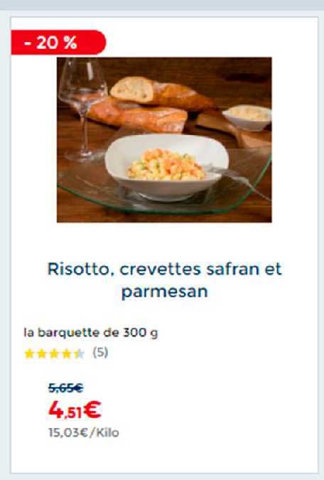 risotto, crevettes safran et parmesan