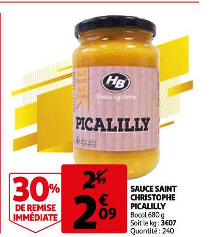 sauce saint christophe picalilly