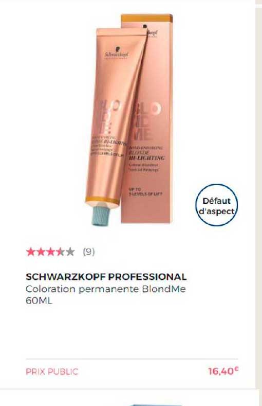 Schwarzkopf Professional Coloration Permanente Blondme