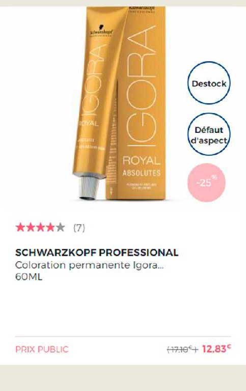 Schwarzkopf Professional Coloration Permanente Igora