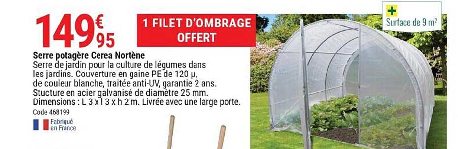 Serre Potagère Cerea Nortène