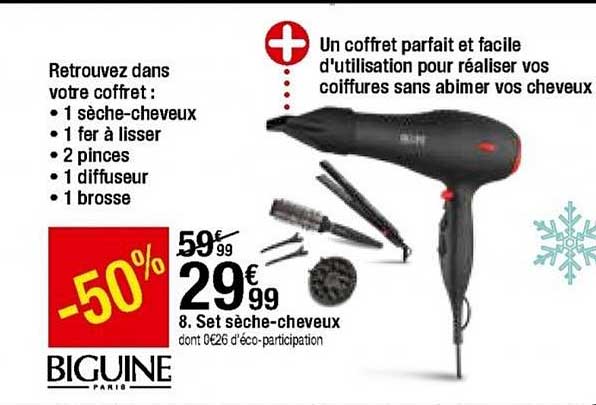 set sèche-cheveux biguine