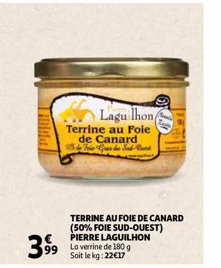 terrine au foie de canard (50% foie sud-ouest) pierre laguilhon