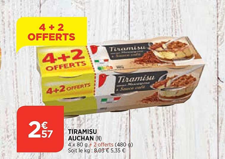 Tiramisu Auchan