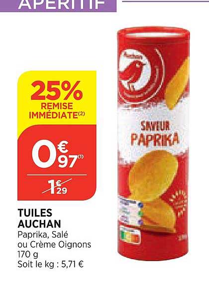 Tuiles Auchan
