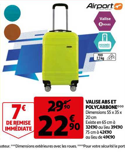 valise abs et polycarbone airport