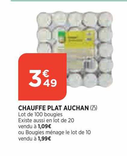 chauffe plat auchan
