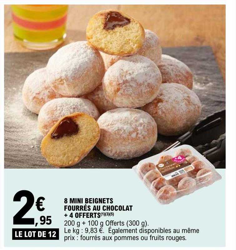 8 mii beignets fourrés au chocolat + 4 offerts