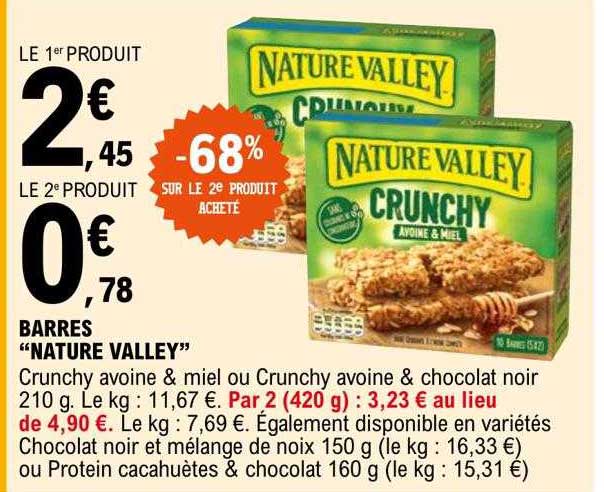 barres "nature valley"