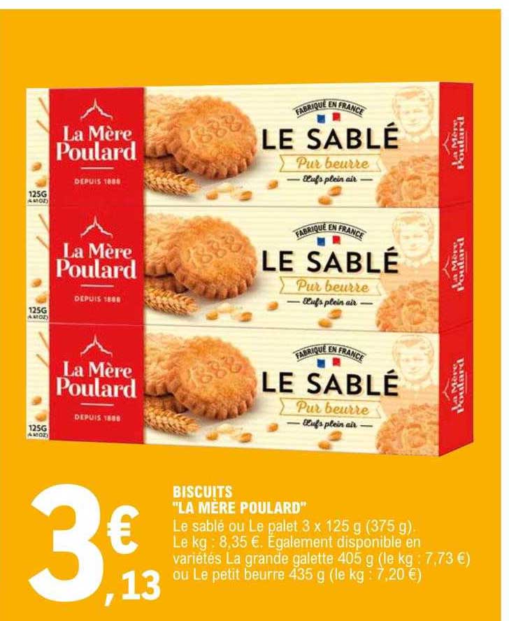 biscuits "la mère poulard"