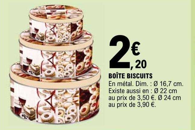Boîte Biscuits