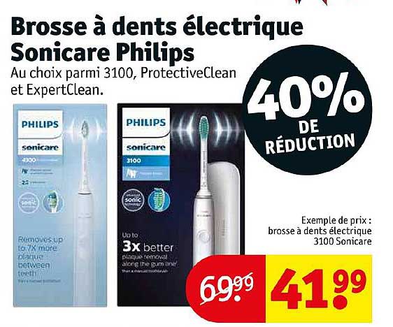 brosse à dents électrique sonicare philips 40% de réduction