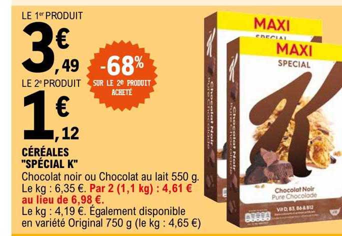 Céréales "spécial K"