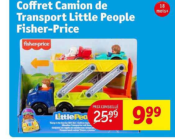 coffret camion de transport little people fisher-price