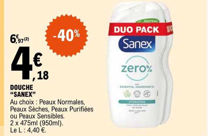 Douche "sanex"
