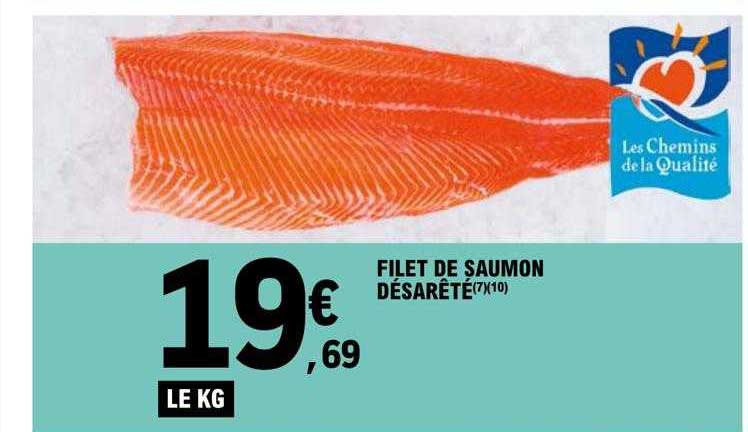 filet de saumon désarêté