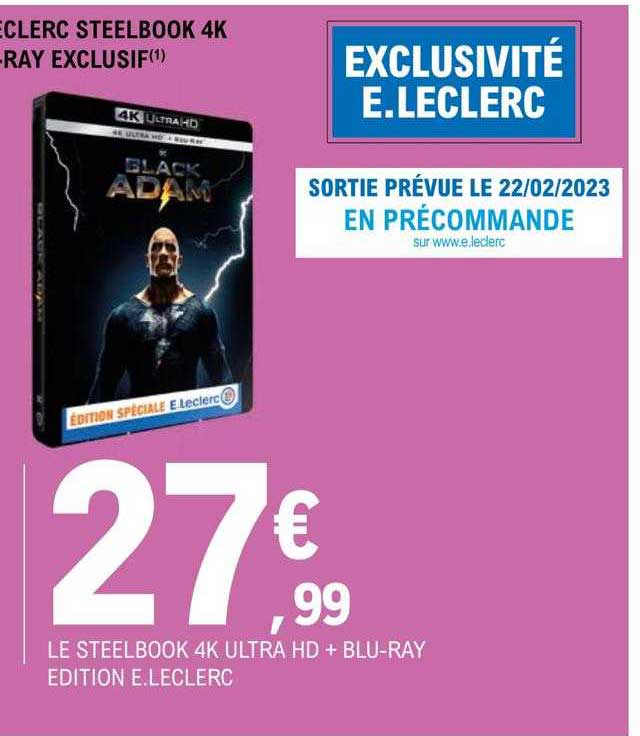 le steelbook 4k ultra hd + blu-ray edition e.leclerc
