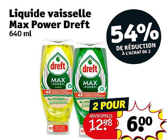 Liquide Vaisselle Max Power Dreft