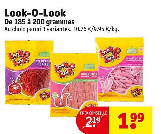 look-o-look de 185 à 200 grammes