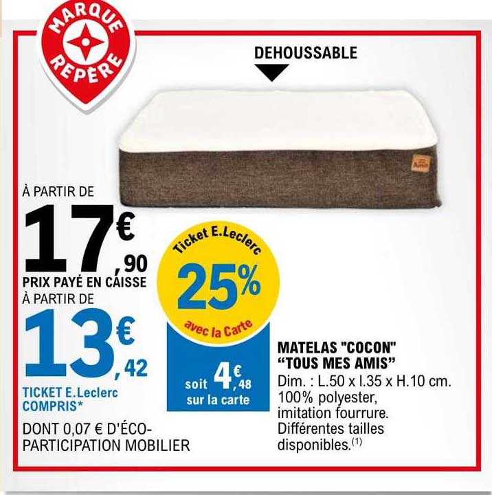 matelas "cocon" "tous mes amis"