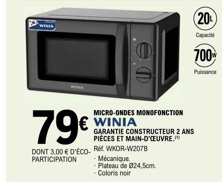 Micro-ondes Monofonction Winia