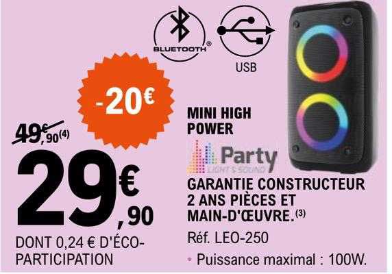 mini high power party